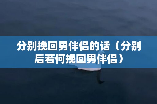 分别挽回男伴侣的话（分别后若何挽回男伴侣）