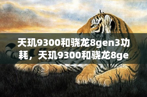 天玑9300和骁龙8gen3功耗，天玑9300和骁龙8gen3哪个厉害