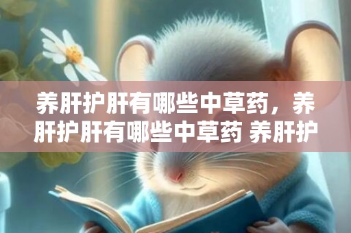 养肝护肝有哪些中草药，养肝护肝有哪些中草药 养肝护肝的方式和饮食