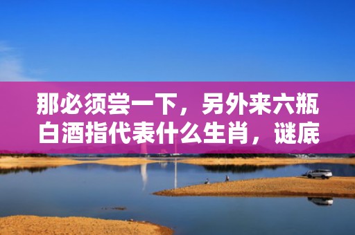 那必须尝一下，另外来六瓶白酒指代表什么生肖，谜底解释落实