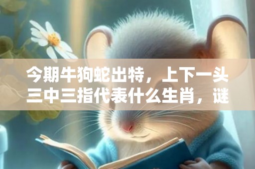 今期牛狗蛇出特，上下一头三中三指代表什么生肖，谜底解释落实