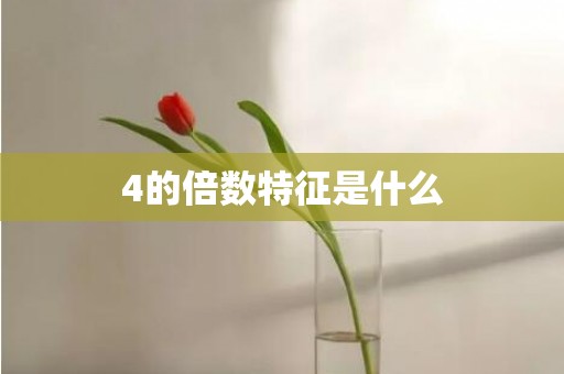 4的倍数特征是什么