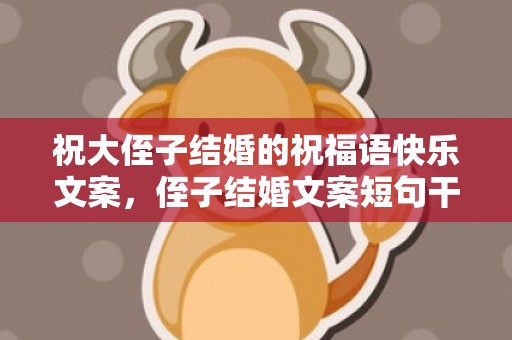 祝大侄子结婚的祝福语快乐文案，侄子结婚文案短句干净治愈发表贺词