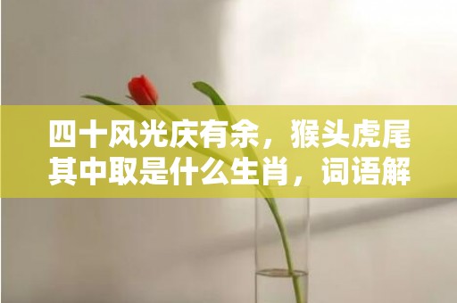 四十风光庆有余，猴头虎尾其中取是什么生肖，词语解释落实