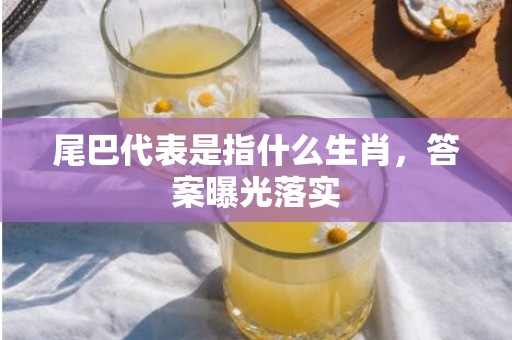 尾巴代表是指什么生肖，答案曝光落实