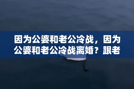 因为公婆和老公冷战，因为公婆和老公冷战离婚？跟老公冷战了怎么处理方法