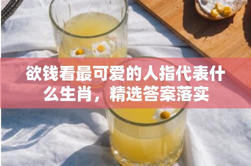 欲钱看最可爱的人指代表什么生肖，精选答案落实