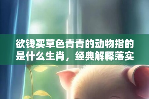 欲钱买草色青青的动物指的是什么生肖，经典解释落实