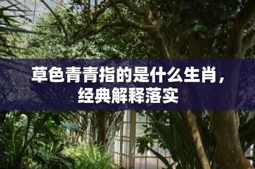 草色青青指的是什么生肖，经典解释落实