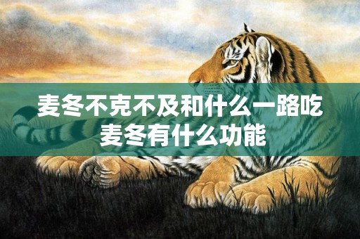 麦冬不克不及和什么一路吃 麦冬有什么功能