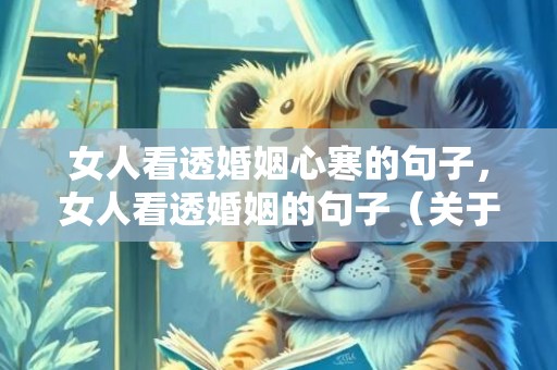 女人看透婚姻心寒的句子，女人看透婚姻的句子（关于婚姻的经典语录）