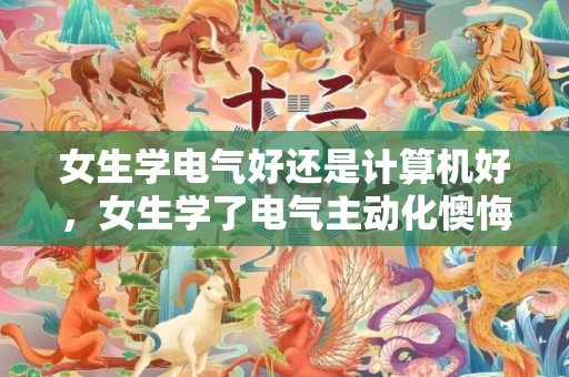 女生学电气好还是计算机好，女生学了电气主动化懊悔吗 将来有前途吗