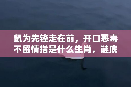 鼠为先锋走在前，开口恶毒不留情指是什么生肖，谜底解析落实