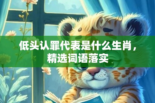 低头认罪代表是什么生肖，精选词语落实