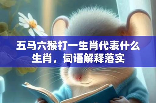 五马六猴打一生肖代表什么生肖，词语解释落实