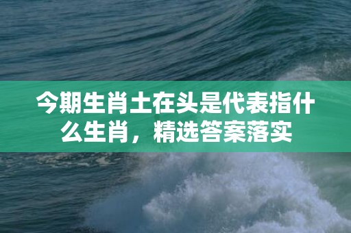 今期生肖土在头是代表指什么生肖，精选答案落实