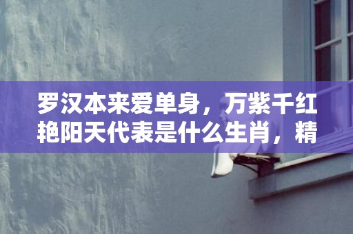 罗汉本来爱单身，万紫千红艳阳天代表是什么生肖，精选解答落实