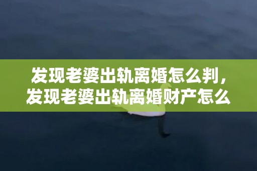 发现老婆出轨离婚怎么判，发现老婆出轨离婚财产怎么分割