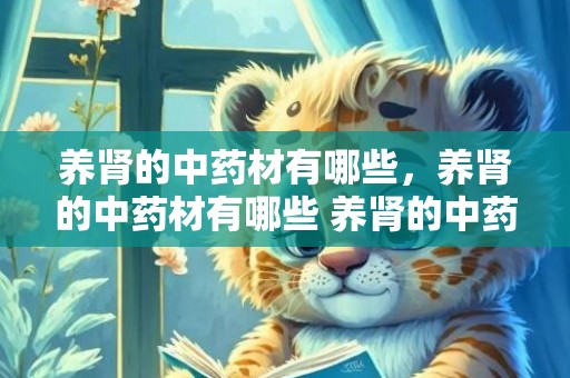 养肾的中药材有哪些，养肾的中药材有哪些 养肾的中药配方