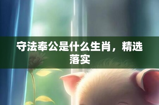 守法奉公是什么生肖，精选落实