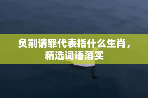 负荆请罪代表指什么生肖，精选词语落实