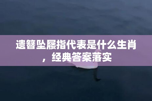 遗簪坠屦指代表是什么生肖，经典答案落实
