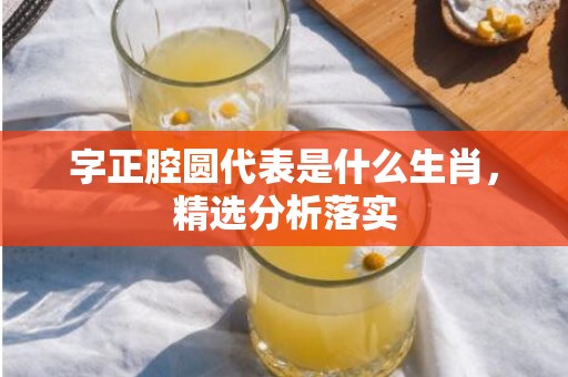 字正腔圆代表是什么生肖，精选分析落实