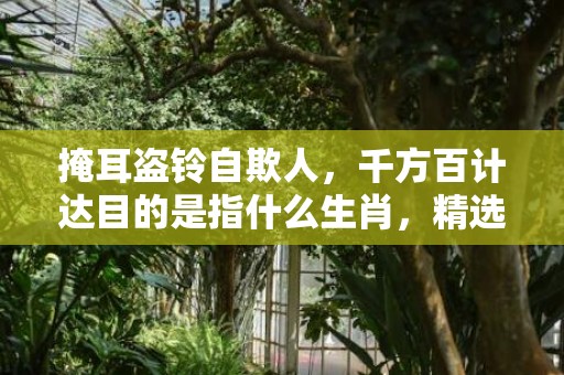 掩耳盗铃自欺人，千方百计达目的是指什么生肖，精选解释落实