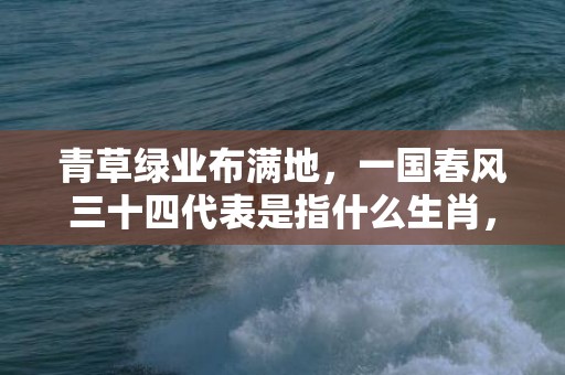 青草绿业布满地，一国春风三十四代表是指什么生肖，词语精选落实