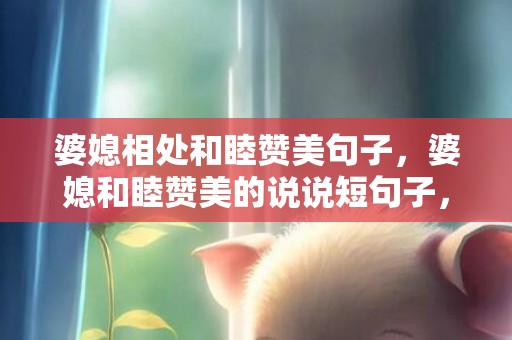 婆媳相处和睦赞美句子，婆媳和睦赞美的说说短句子，形容婆媳关系的经典句子朋友圈
