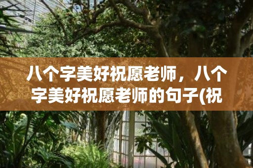 八个字美好祝愿老师，八个字美好祝愿老师的句子(祝福老师的句子唯美八个字)