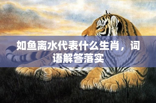 如鱼离水代表什么生肖，词语解答落实