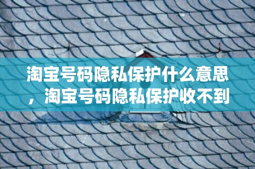 淘宝号码隐私保护什么意思，淘宝号码隐私保护收不到取件码_淘宝号码隐私保护怎么关闭方法