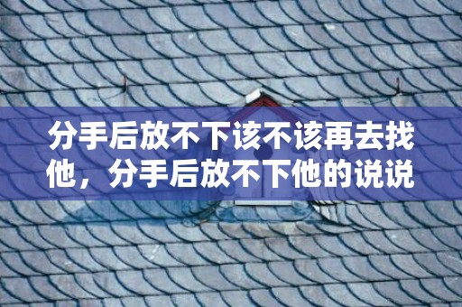 分手后放不下该不该再去找他，分手后放不下他的说说心情？跟男朋友分手后的伤心说说
