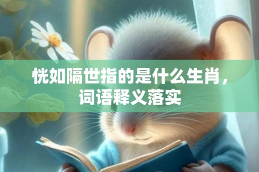 恍如隔世指的是什么生肖，词语释义落实