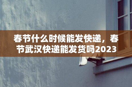 春节什么时候能发快递，春节武汉快递能发货吗2023