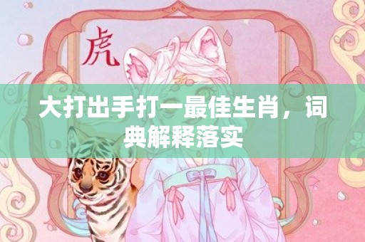 大打出手打一最佳生肖，词典解释落实
