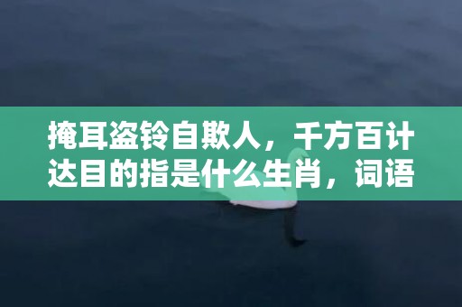 掩耳盗铃自欺人，千方百计达目的指是什么生肖，词语精选落实