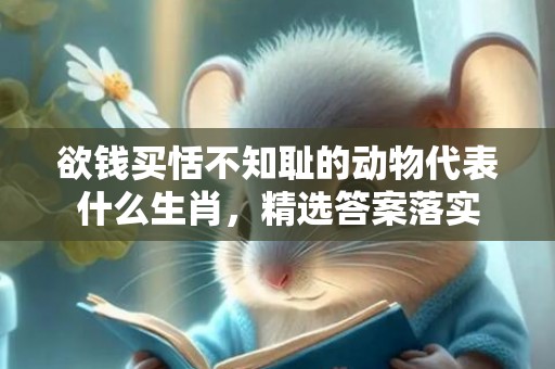 欲钱买恬不知耻的动物代表什么生肖，精选答案落实