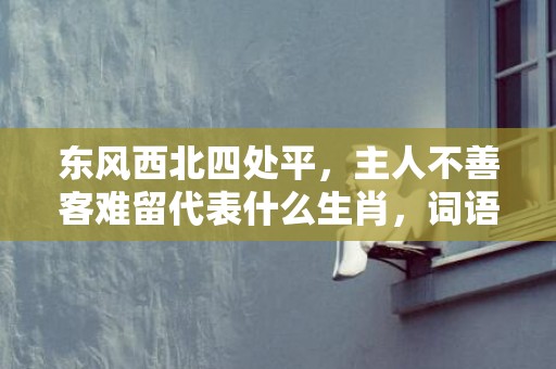 东风西北四处平，主人不善客难留代表什么生肖，词语精选落实