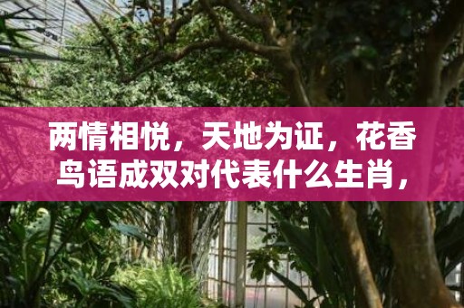 两情相悦，天地为证，花香鸟语成双对代表什么生肖，词语精选落实