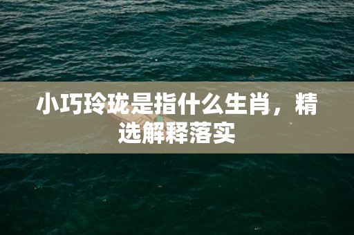 小巧玲珑是指什么生肖，精选解释落实