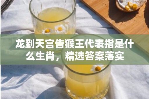 龙到天宫告猴王代表指是什么生肖，精选答案落实