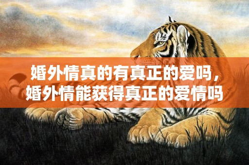 婚外情真的有真正的爱吗，婚外情能获得真正的爱情吗，婚外情遇到真爱