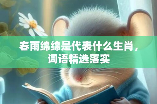 春雨绵绵是代表什么生肖，词语精选落实