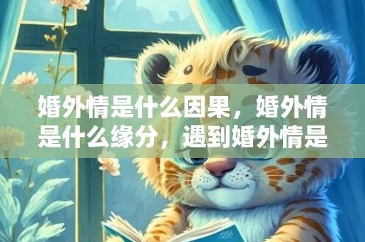 婚外情是什么因果，婚外情是什么缘分，遇到婚外情是劫还是缘