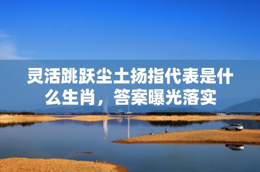 灵活跳跃尘土扬指代表是什么生肖，答案曝光落实