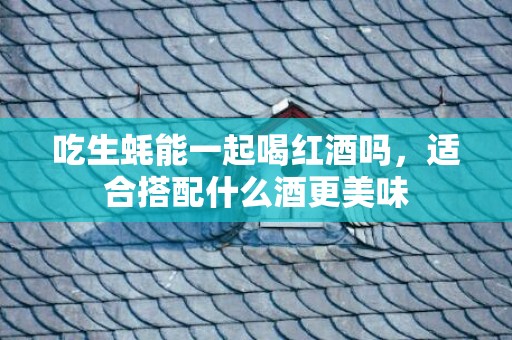 吃生蚝能一起喝红酒吗，适合搭配什么酒更美味