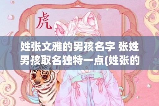 姓张文雅的男孩名字 张姓男孩取名独特一点(姓张的男孩名两个字)
