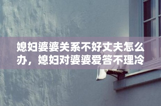 媳妇婆婆关系不好丈夫怎么办，媳妇对婆婆爱答不理冷漠
